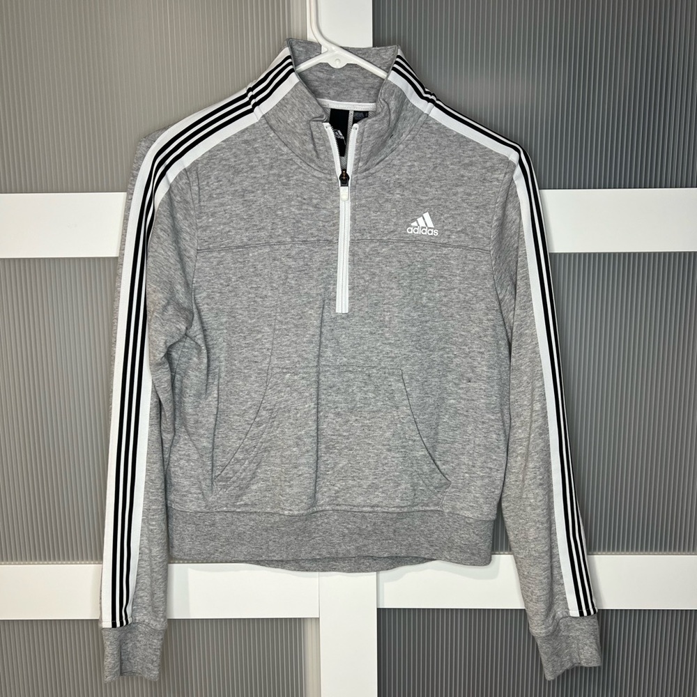 Womens Adidas zip crop top